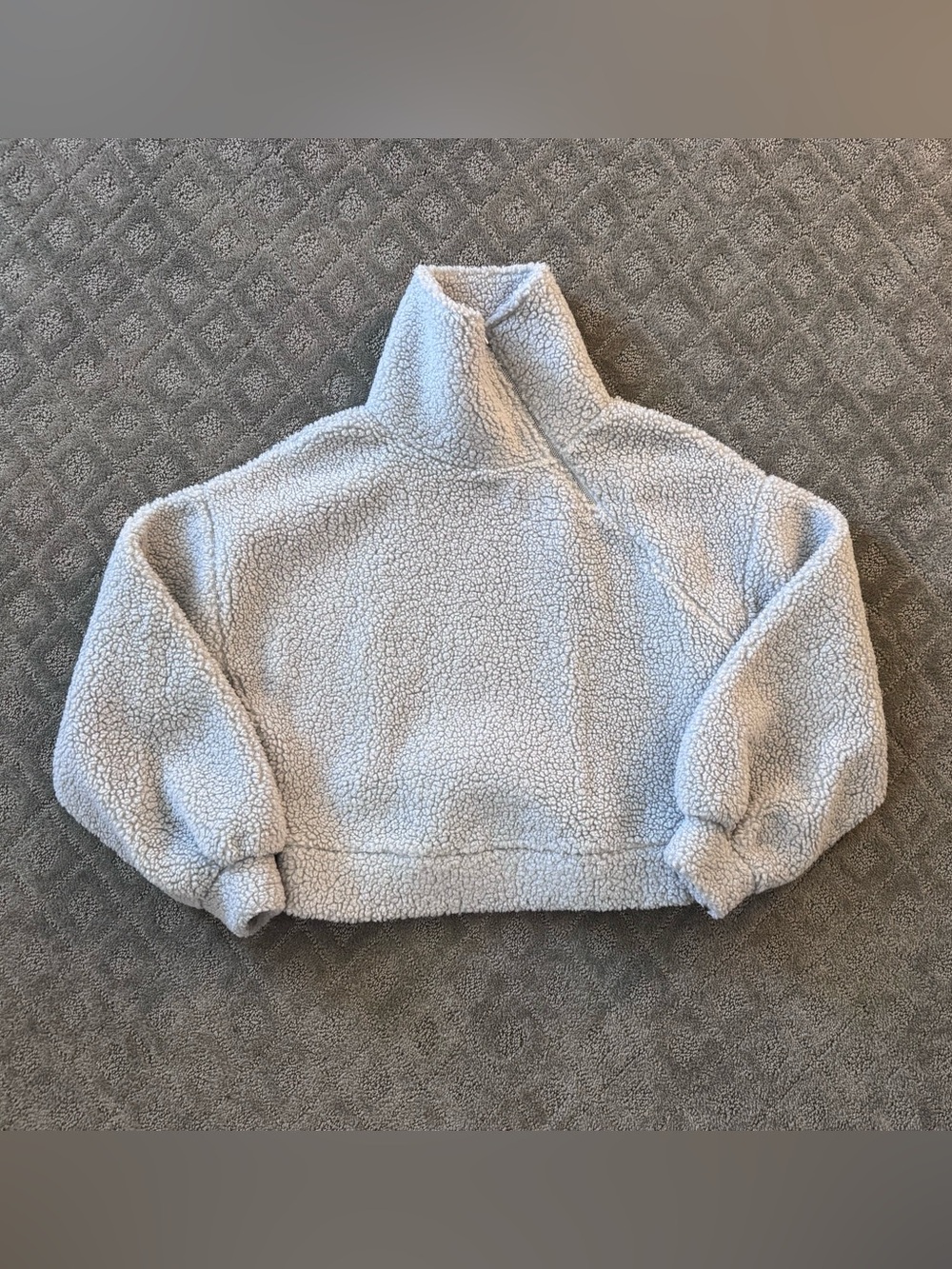 Women’s Express Cozy High-Neck Sherpa Pullover Sweater Size XS